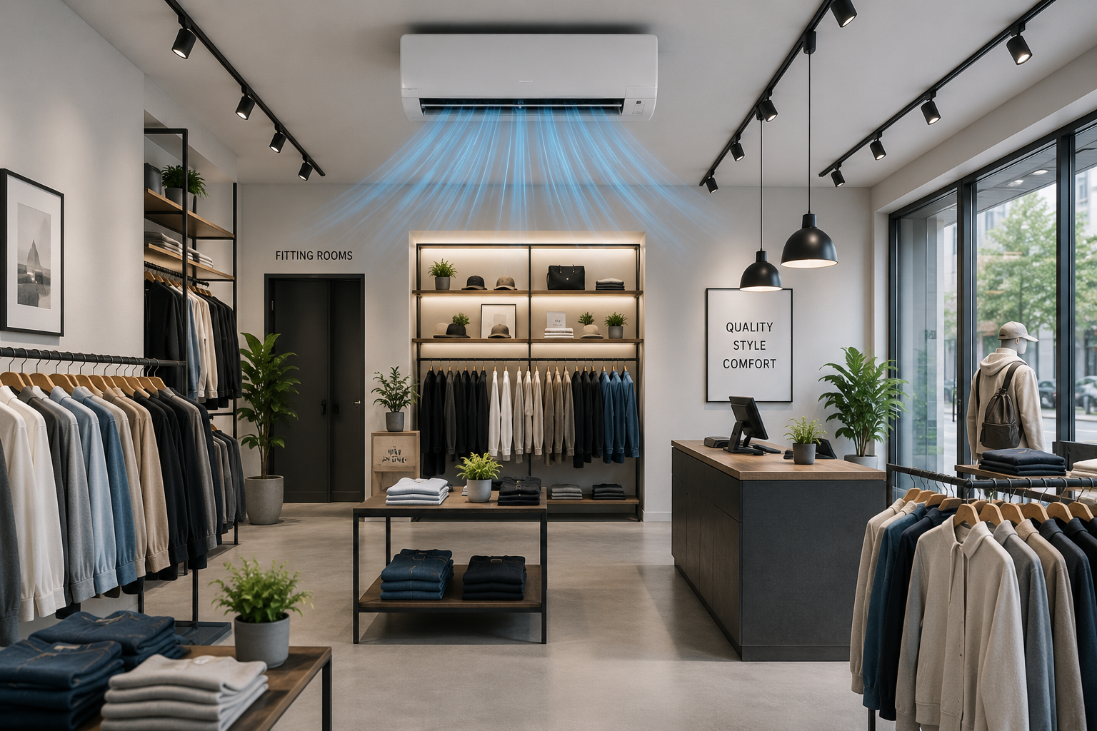 AC ins a retail outlet in Sheffield