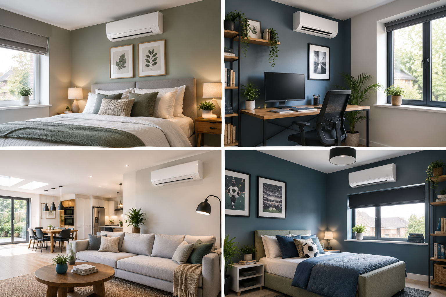 Multi-split AC installation in A sheffield home
